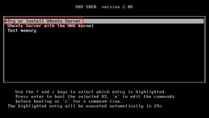 Ubuntuserver asennus