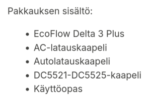 Ecoflow Delta 3 Plus 1024 Wh virta-asema